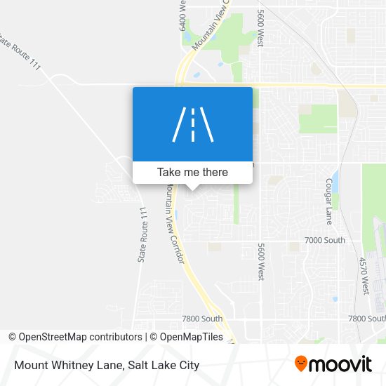 Mount Whitney Lane map