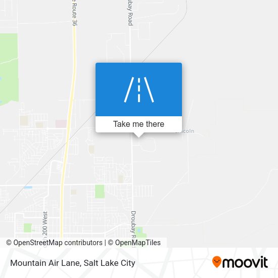Mountain Air Lane map