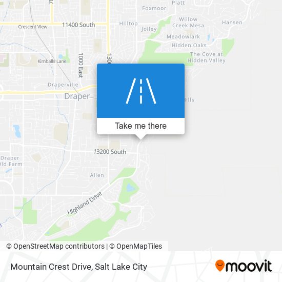 Mountain Crest Drive map