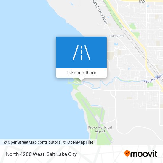 North 4200 West map