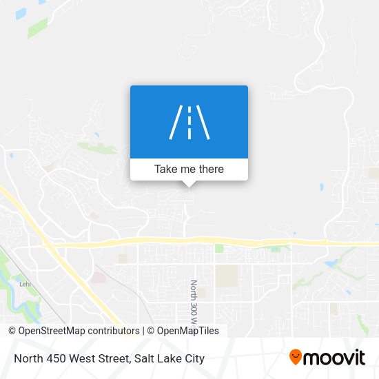 North 450 West Street map