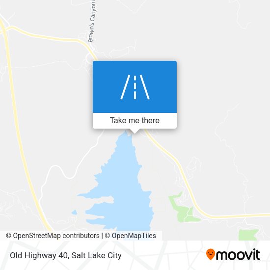 Old Highway 40 map