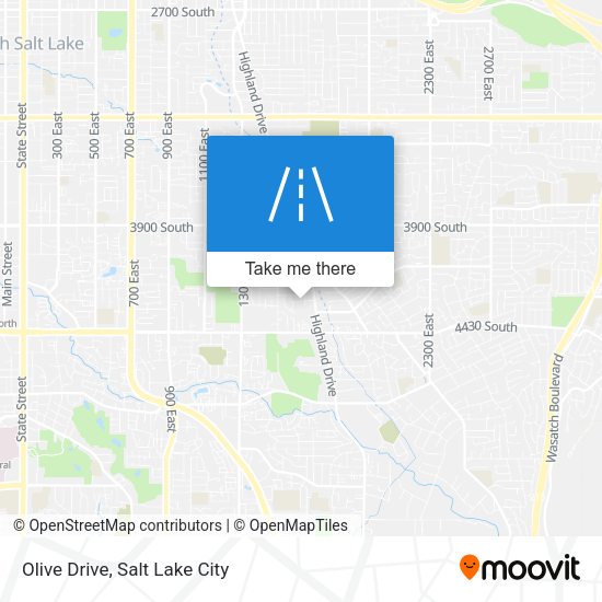 Olive Drive map