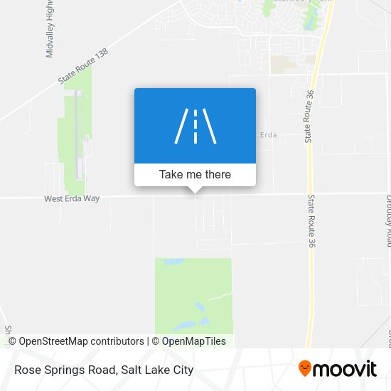 Rose Springs Road map