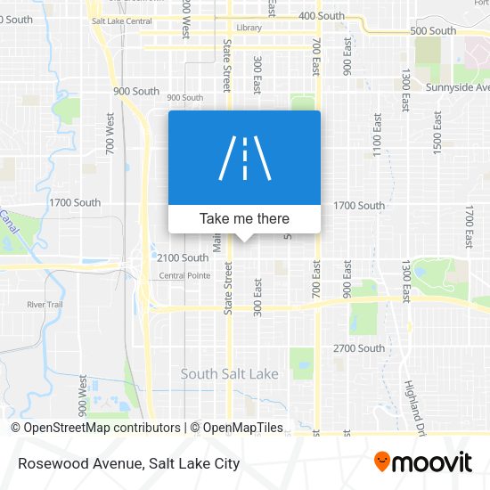 Rosewood Avenue map