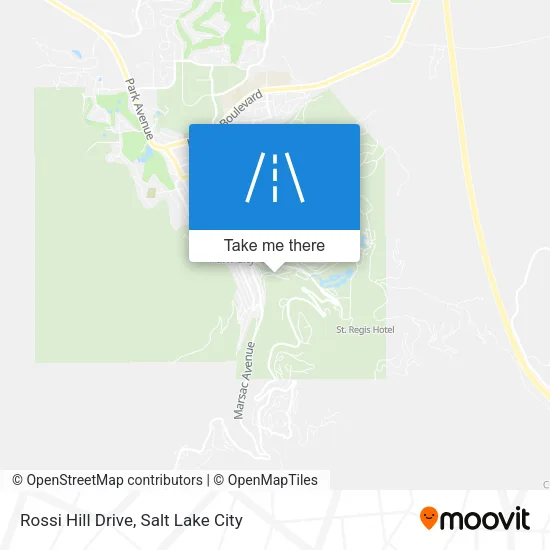 Rossi Hill Drive map