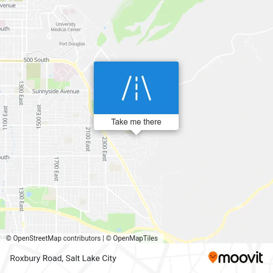 Roxbury Road map
