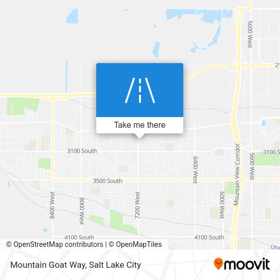 Mountain Goat Way map