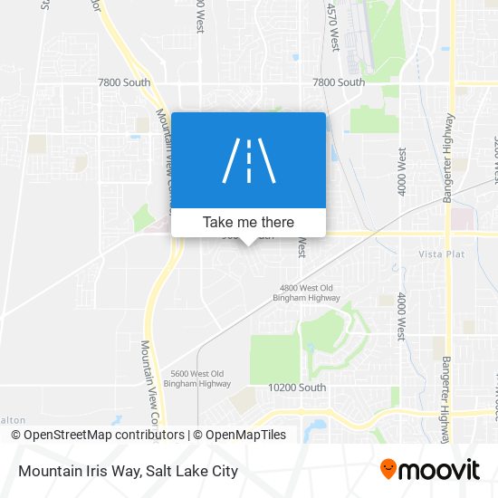 Mountain Iris Way map