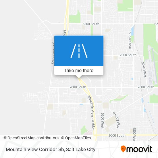 Mapa de Mountain View Corridor Sb