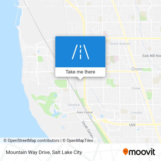 Mountain Way Drive map