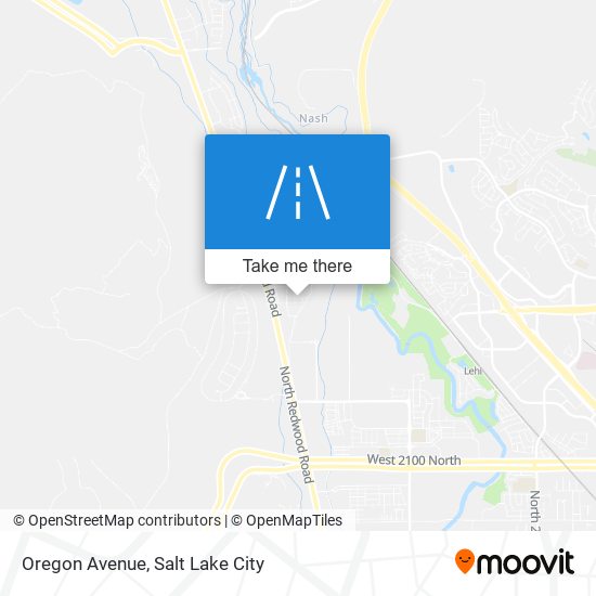 Oregon Avenue map