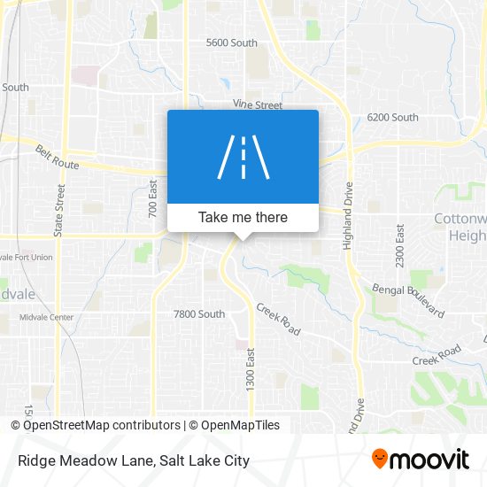 Ridge Meadow Lane map