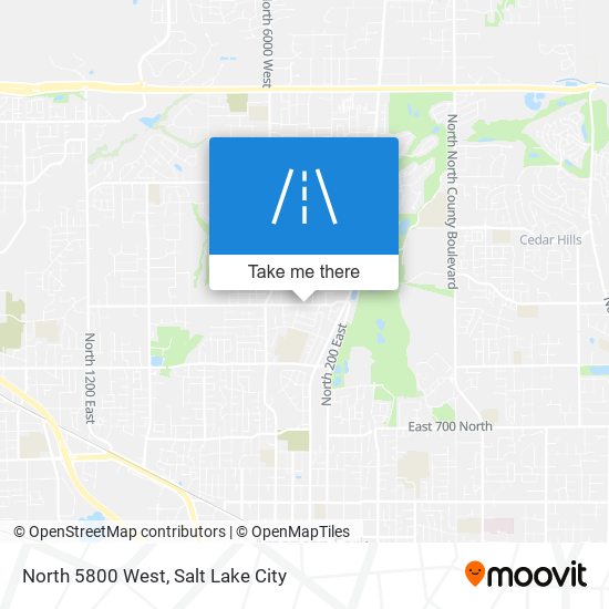 Mapa de North 5800 West