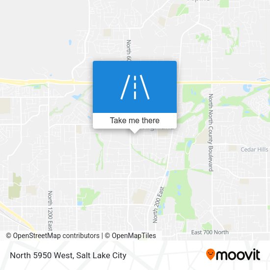 Mapa de North 5950 West