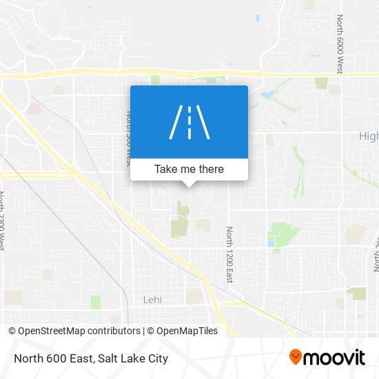 North 600 East map