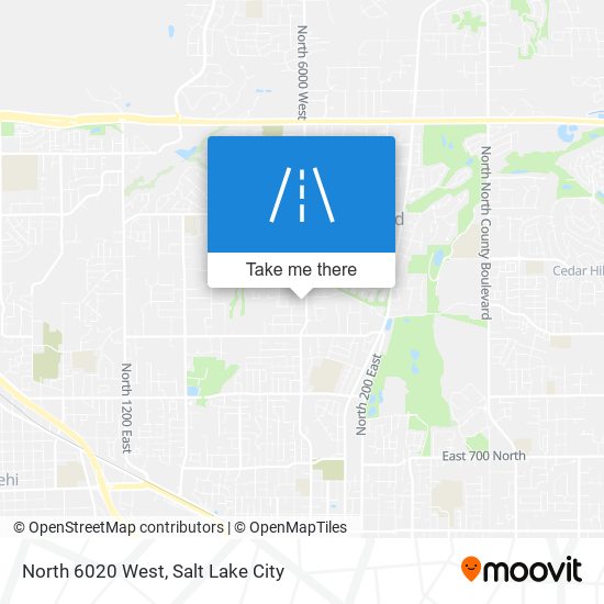 Mapa de North 6020 West
