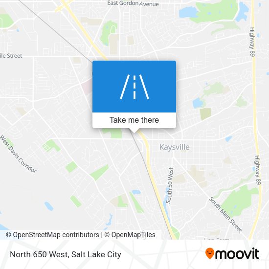 Mapa de North 650 West