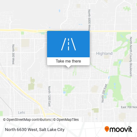 Mapa de North 6630 West