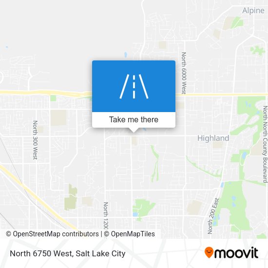 Mapa de North 6750 West