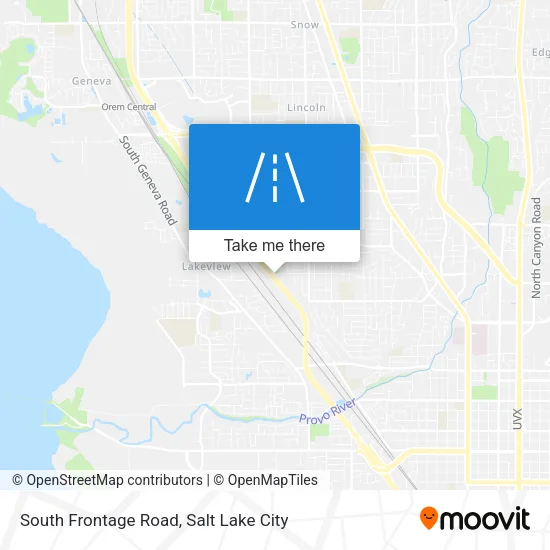 South Frontage Road map