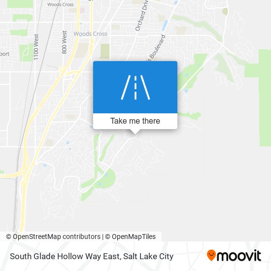 South Glade Hollow Way East map