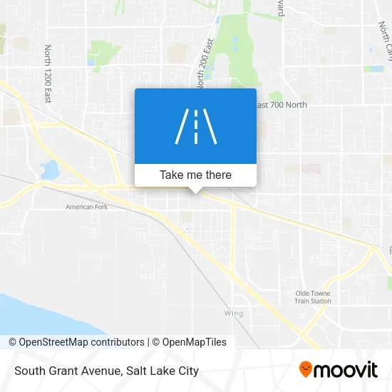 South Grant Avenue map