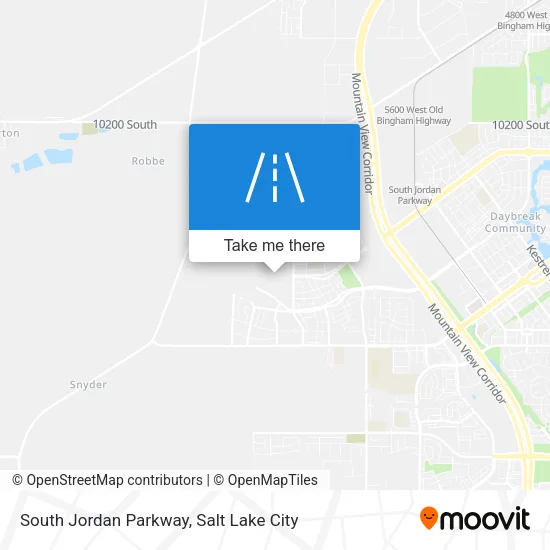 South Jordan Parkway map