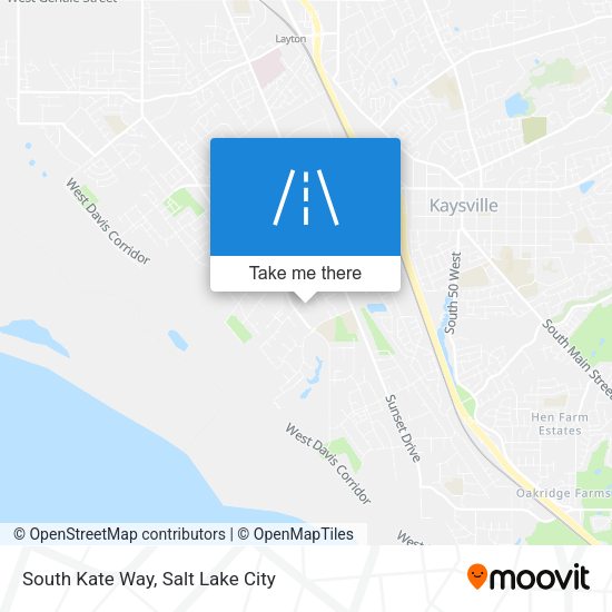 South Kate Way map