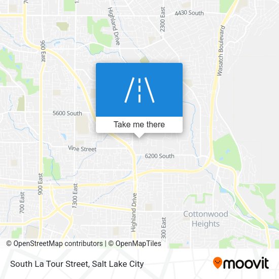 South La Tour Street map