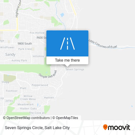 Seven Springs Circle map