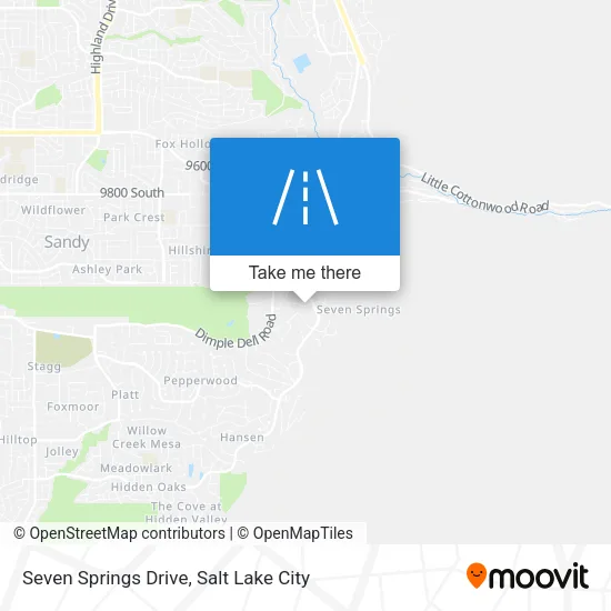 Seven Springs Drive map