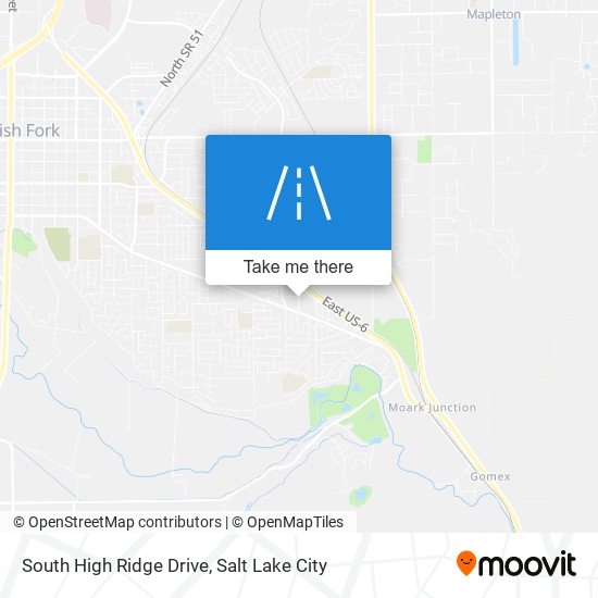 Mapa de South High Ridge Drive