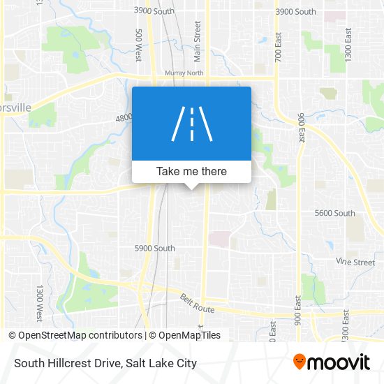 Mapa de South Hillcrest Drive