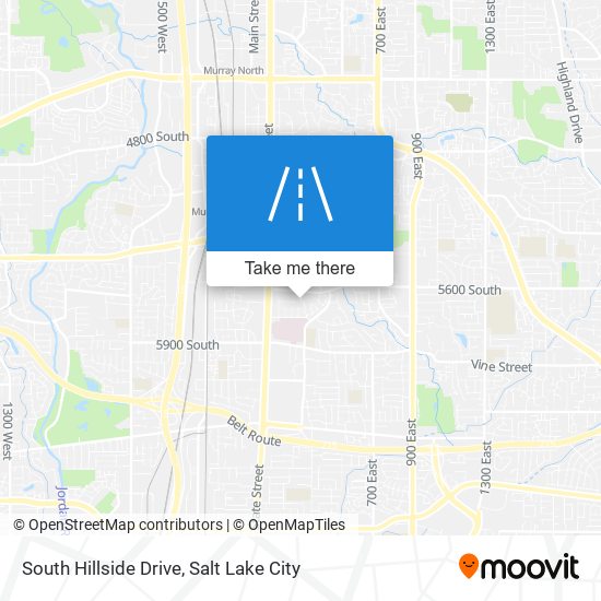 Mapa de South Hillside Drive