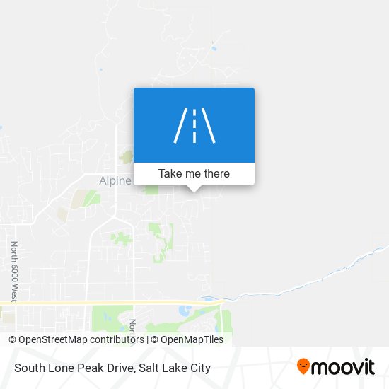 Mapa de South Lone Peak Drive