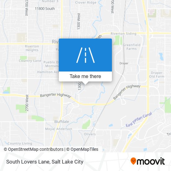 South Lovers Lane map