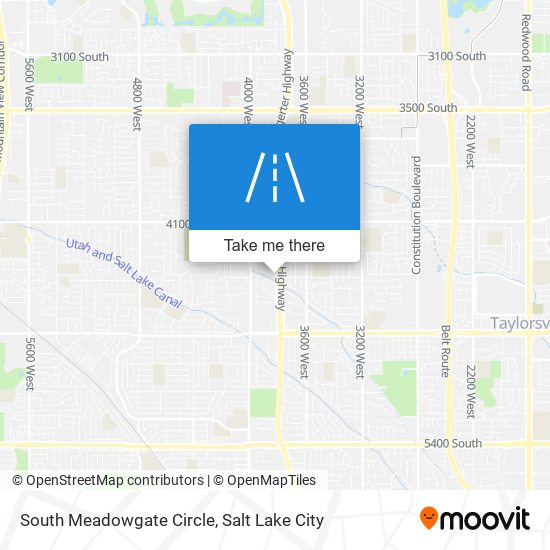 Mapa de South Meadowgate Circle