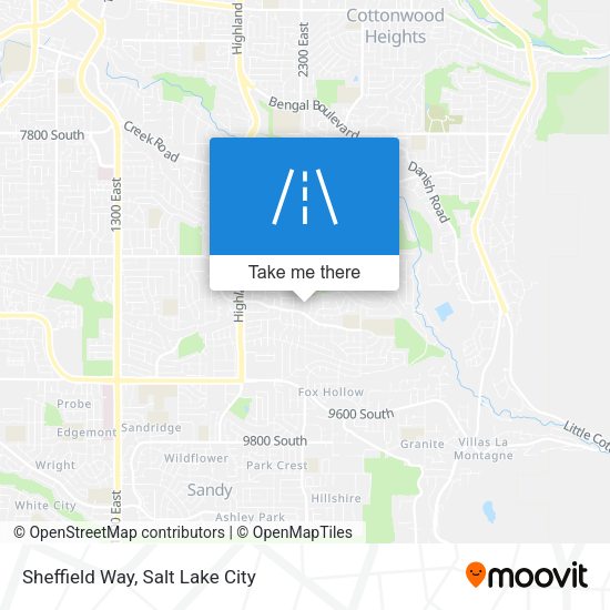 Mapa de Sheffield Way