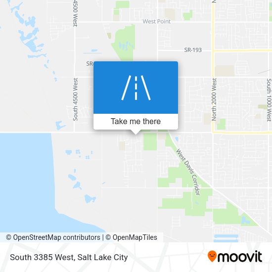 Mapa de South 3385 West