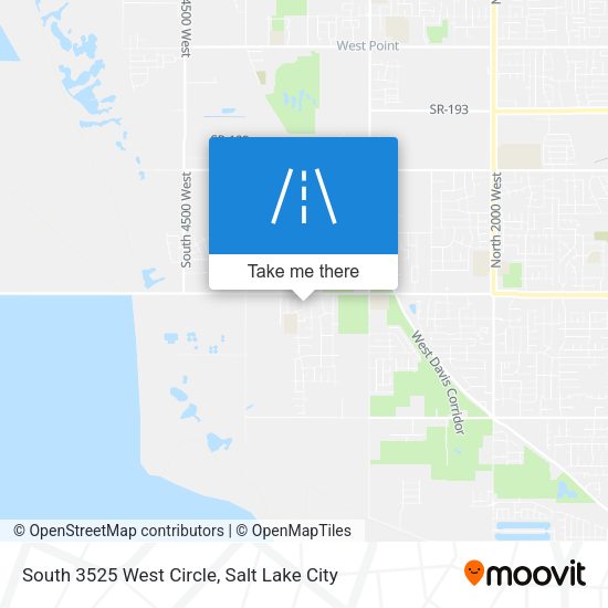 Mapa de South 3525 West Circle