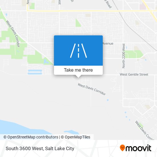 South 3600 West map