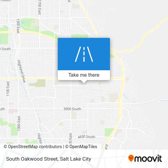 South Oakwood Street map