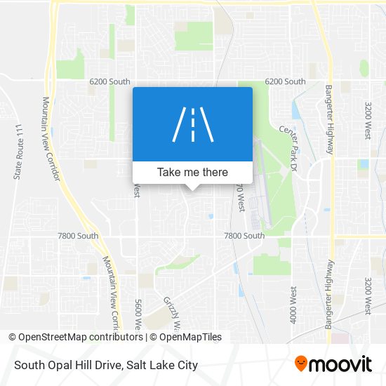 South Opal Hill Drive map