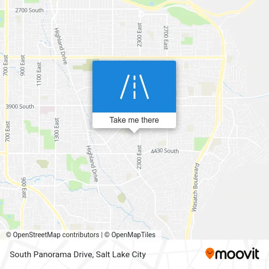 South Panorama Drive map
