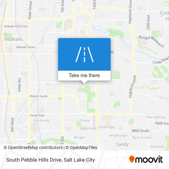 South Pebble Hills Drive map