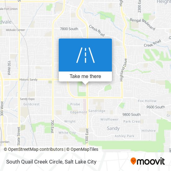 Mapa de South Quail Creek Circle