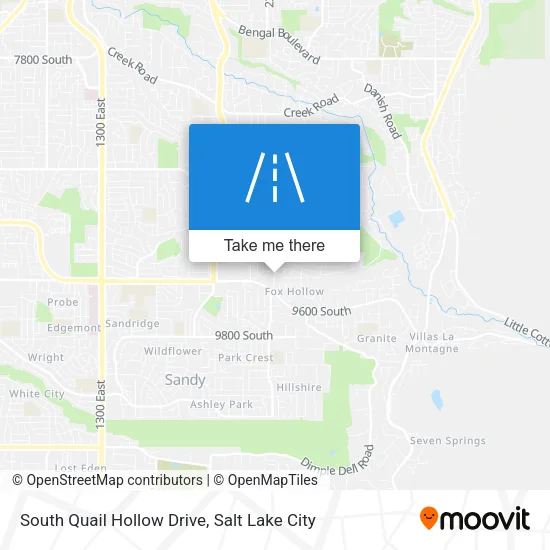 South Quail Hollow Drive map