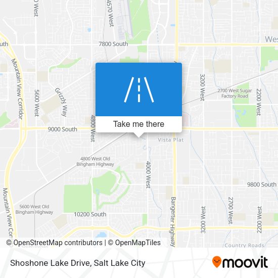 Shoshone Lake Drive map