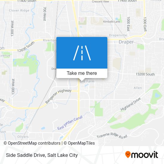 Side Saddle Drive map